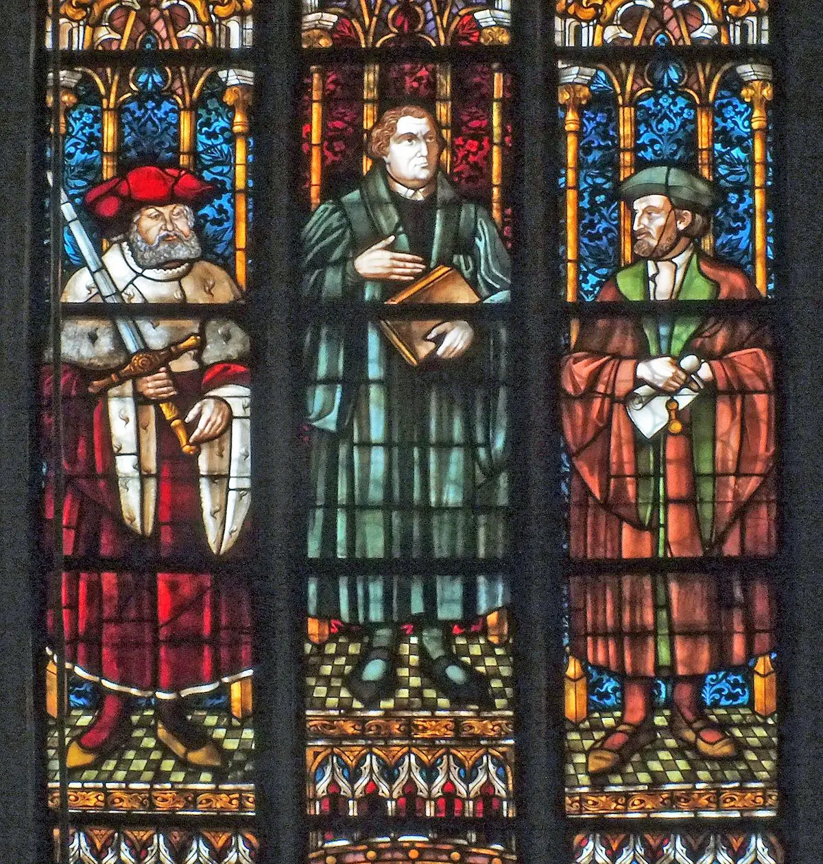 Lutherfenster Thomaskirche Luther window thomas church