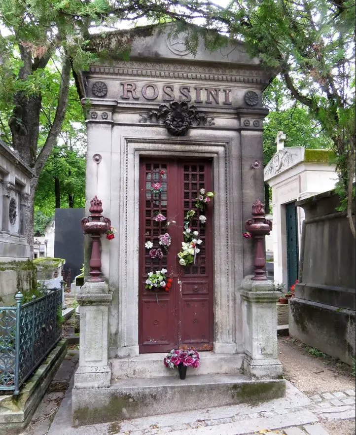Paris Pere Lachaises Tomb Grab Gioachino Rossini Biografie Biography Life Leben Places Orte Music Musik
