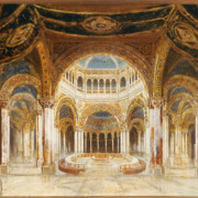Gralstempel aus Parsifal nach dem Vorbild des Doms von Siena