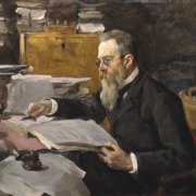 Painting of Rimsky Korsakov by Serow