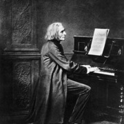 Abbé Liszt at the piano: