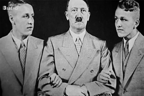 Hitler mit Wolfgang und Wieland Wagner