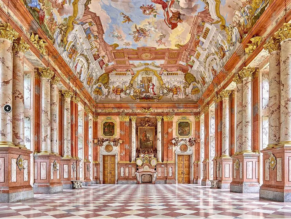 St. Florian Marmorsaal Marbre hall Anton Bruckner 1868 Travel Reisen Culture Tourism Reiseführer Travel guide Classic Opera (1)