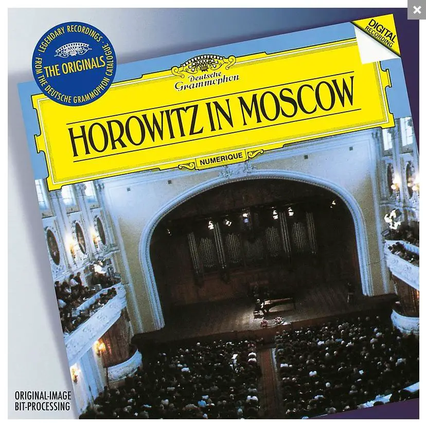 Horowitz in Moscow Hall of the conservatory
