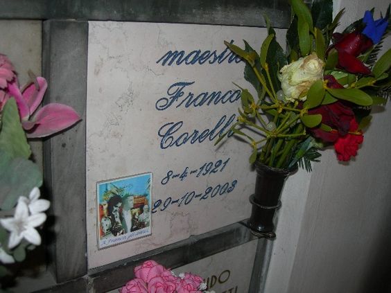 Milano Mailand Milan Cimitero monumentale Friedhof Cemetery Corelli Franco Tenor